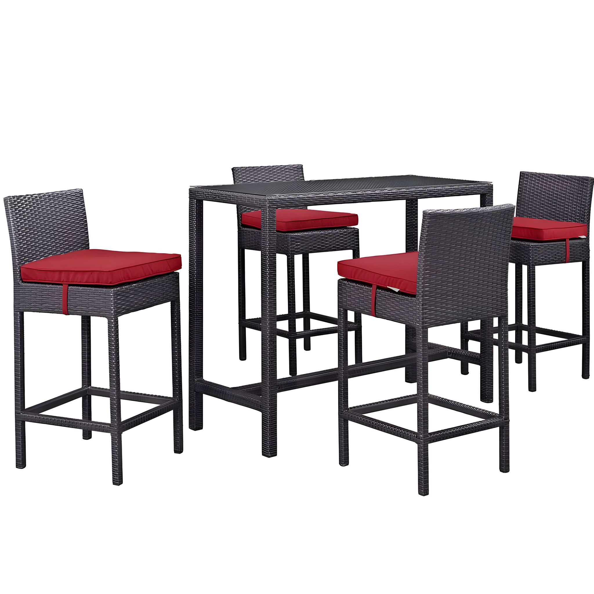 Patio Bar Chairs and Table Set For Outdoor, Garden, Living Room