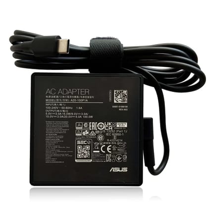 OEM Asus 100W USB-C Charger for ASUS ROG: A20-100P1A Laptop AC Adapter Compatible with ASUS ROG Flow X13 Z13 GZ301 GV301 G533QM GA401QM GA503QM GX703HS ZenBook 14X 14 UM5401QA UM425QA UX425QA- Po
