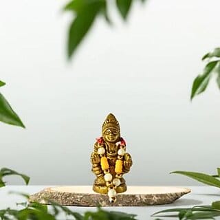 Shubh Dhanadhipati Kuber Brass Idol  Bestower of Fortune  Success