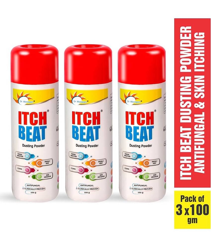 Dr. Morepen Itch Beat Antifungal Dusting Powder For Itching Talc 300 gm Pack of 3