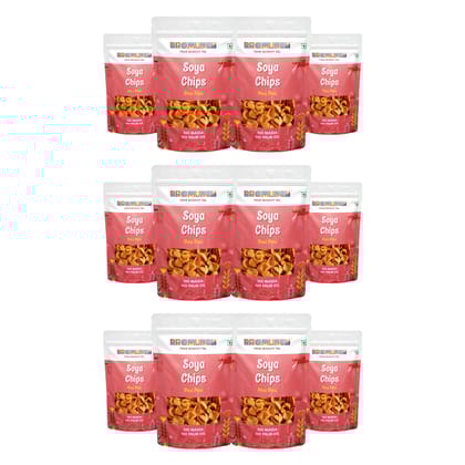 PROMUNCH Soya Chips - Peri Peri (Pack  of 12; 30g Each)