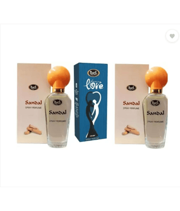 Monet - 2 SANDAL 30 ML EACH & 1 LOVE FORFVER PERFUME 30 ML Eau De Parfum (EDP) For Women,Men 90 ( Pack of 3 )