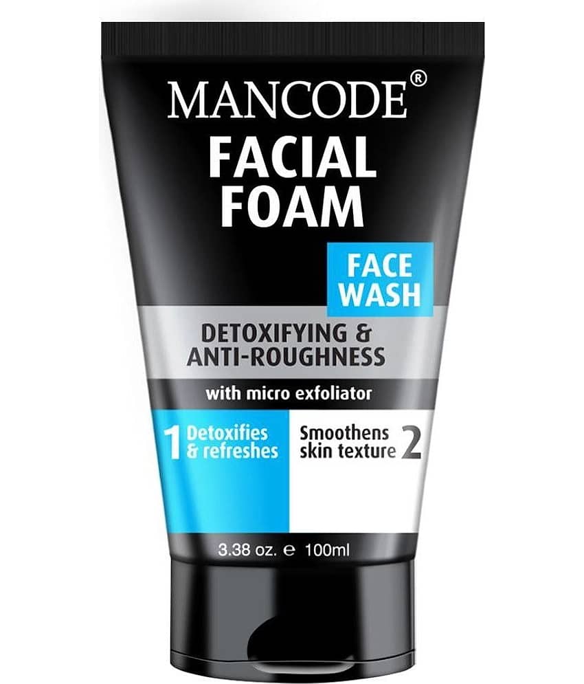 Mancode Detoxifying Face Wash for Men for Clear Skin, Oil Control, Dark Spot Reduction Skincare, 100ml (Pack of 1)