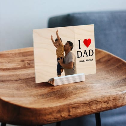 Personalised | I Love Dad-5x7 Inch