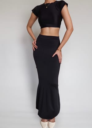 Black Lounge Co-ord Set-XS / Black