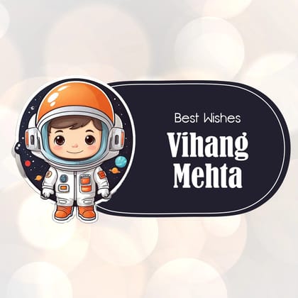 Die-Cut Gift Tags/Gift Labels - Space Boy Design-Set of 20
