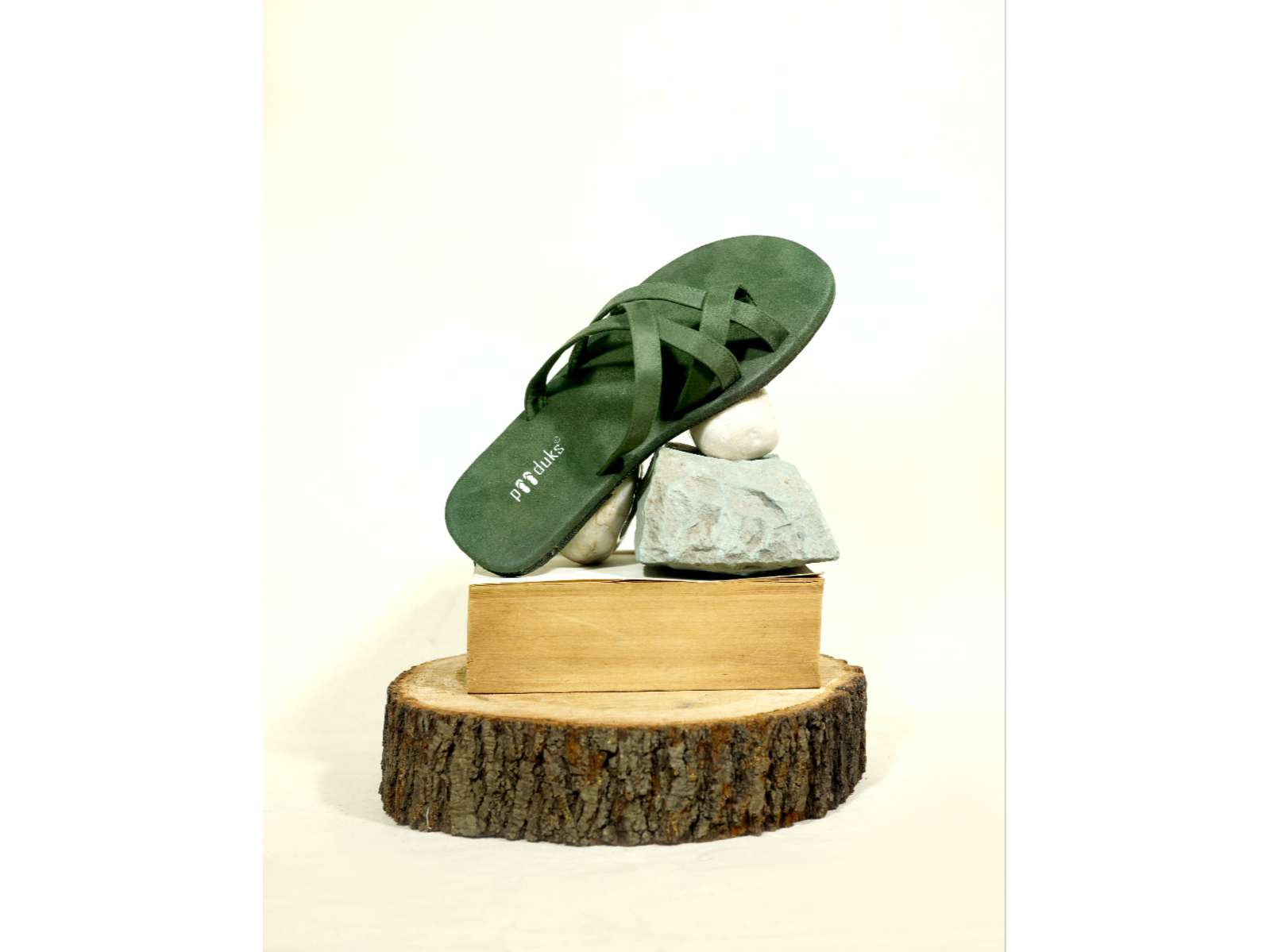 Paaduks Radial Green Flats For Men - UK 6