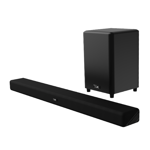 boAt Aavante Bar 4100DA | Soundbar with 300W RMS boAt Signature Sound, 3.1.2 Channel Surround Sound, Bluetooth v5.3 boAt Aavante Bar 4100DA | Soundbar with 300W RMS boAt Signature Sound, 3.1.2 Channel Surround Sound, Bluetooth v5.3 - Premium Black