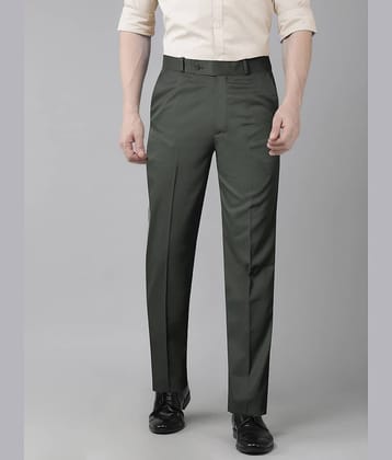 JB JUST BLACK Regular Flat Men's Formal Trouser - Dark Green ( Pack of 1 )