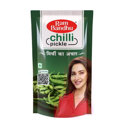 Ram Bandhu Chilli Pickle, 200 gm Standy