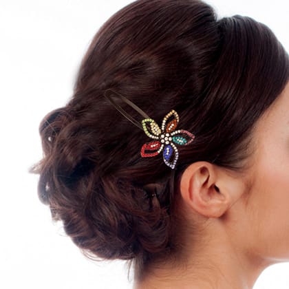 Premium Brass Tic Tac Hair Pin-ACTTFUD31CLRBLK