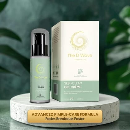 The D Wave Sebi-Clean Gel Creme- 30 ML | Reduce Acne, Fade Dark Spots, Brighten Skin | Powerful Acne Treatment, Skin Illuminator & Skin Brightening