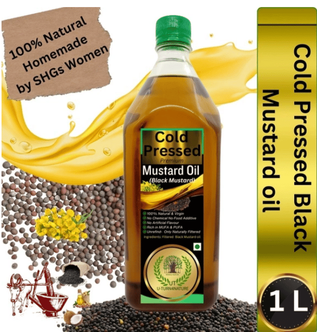 Cold-Pressed Black Mustard Oil, Homemade