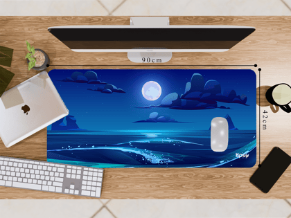 "ANIMATION OCEAN VIEW " Gaming Mousepad- Elevate Your Gaming Experience-Extra Large (42CM X 90CM)
