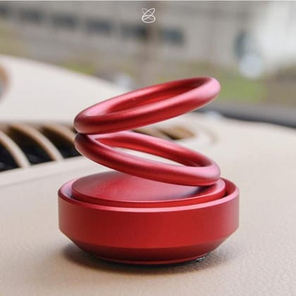 Car Air Freshener With Solar Power System-Red
