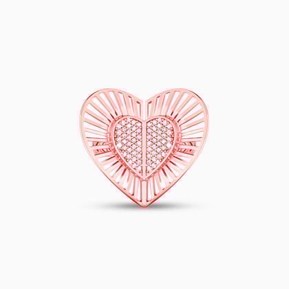 Anushka Sharma Rose Gold Cocktail Heart Ring