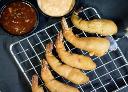 Golden Fried Prawns