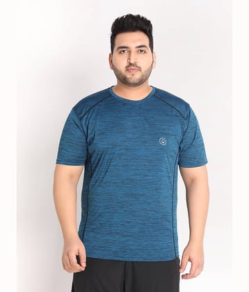 Chkokko - Blue Polyester Regular Fit Men's Sports T-Shirt ( Pack of 1 )