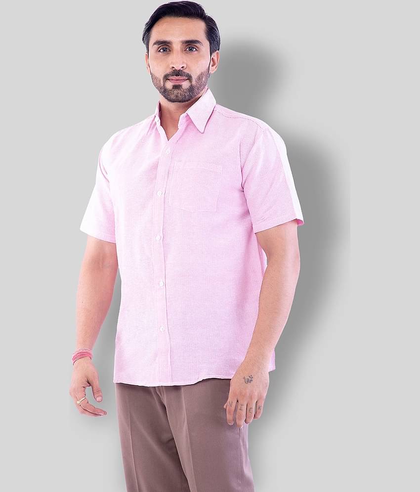 DESHBANDHU DBK - Pink Cotton Regular Fit Men's Casual Shirt (Pack of 1 )