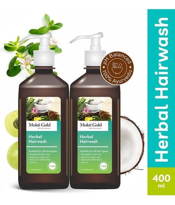 Muktigold Hairwash Pack Of 2 Usefull For All Hair Types 400Ml(Dispenser)