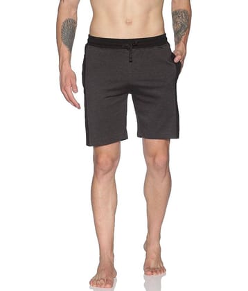 Dollar Athleisure - Grey Cotton Men's Shorts ( Pack of 1 )
