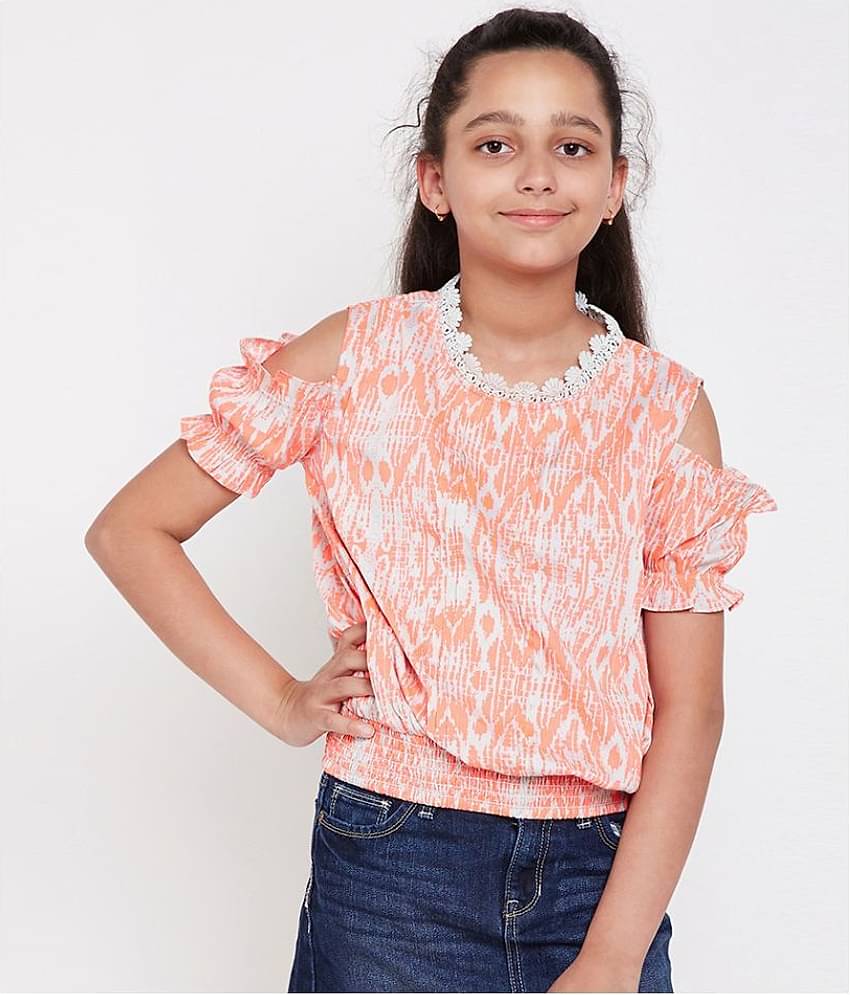 Abstract Angelic Stylized Girl Top