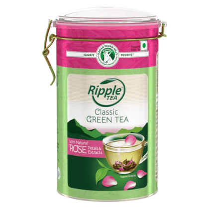 Classic Green Tea With Natural Rose Petals and Extracts - 100 g - 100 gm Classic Green Tea With Natural Rose Petals and Extracts - 100 g - 100 gm