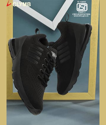 Clymb Black Men's Sports Running Shoes