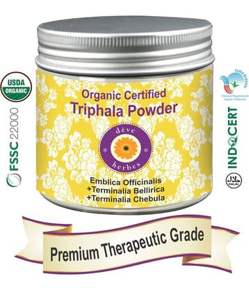 Deve Herbes Organic Certified Triphla Powder 200gm -(Emblica officinalis) 200 gm