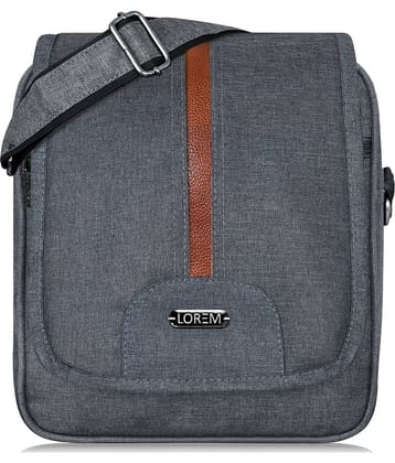 Lorem Grey Messenger Bag