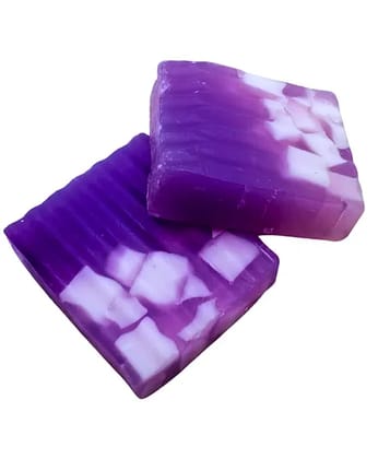 Aesthetic Living Lush Lavender-Glycerin Luxury Handmade Soap with Lavender Essential Oil, 110 gm