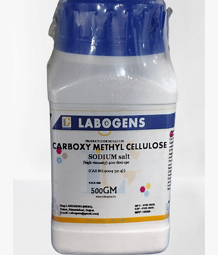 CARBOXY METHYL CELLULOSE SODIUM salt (high viscosity) 400-800 cps 500GM