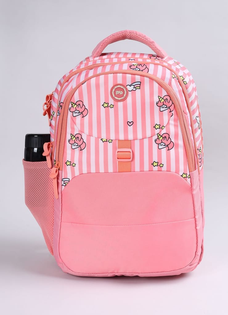 PB Pearlbags Polyester Water Resistant Casual Backpack With Laptop Sleeve For School,college & Office For Boys and Girls,Men & Women