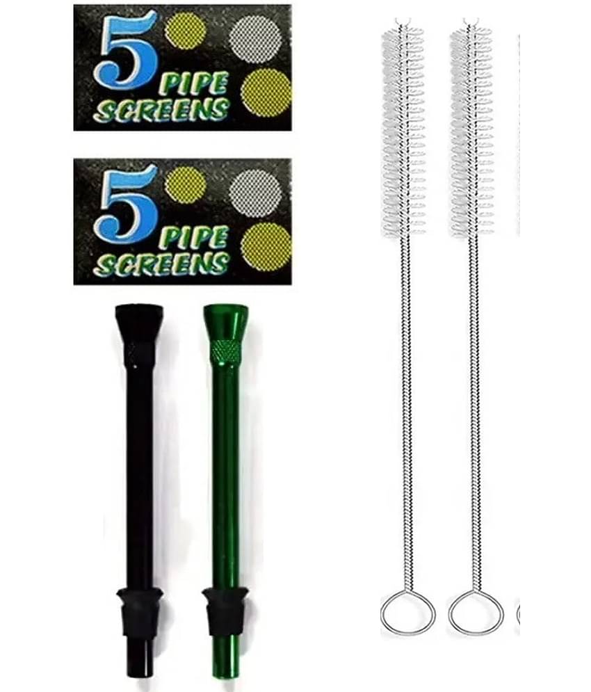Puff Smart Shooter, Pipe Screens With Cleaner Brush Aluminium Inside Fitting Hookah Mouth Tip  (Multicolor, Pack of 6)