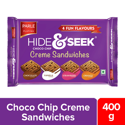 Parle Hide & Seek Creme Combi - Creme Sandwiches, Assorted Flavours, 400 g