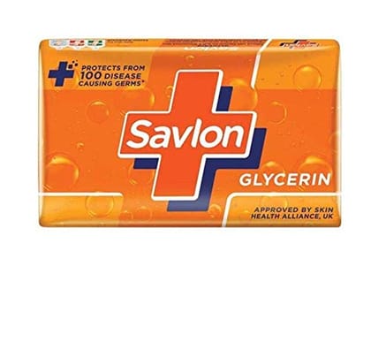 Savlon Moisturizing Glycerin Soap Bar With Germ Protection, Pack Of 5-125G Each & Savlon Glycerine Soap, 125g (Buy 3 Get 1 Free)