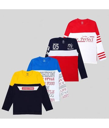 MIST N FOGG Pack of 1 Boys Cotton T-Shirt ( Multicolor )