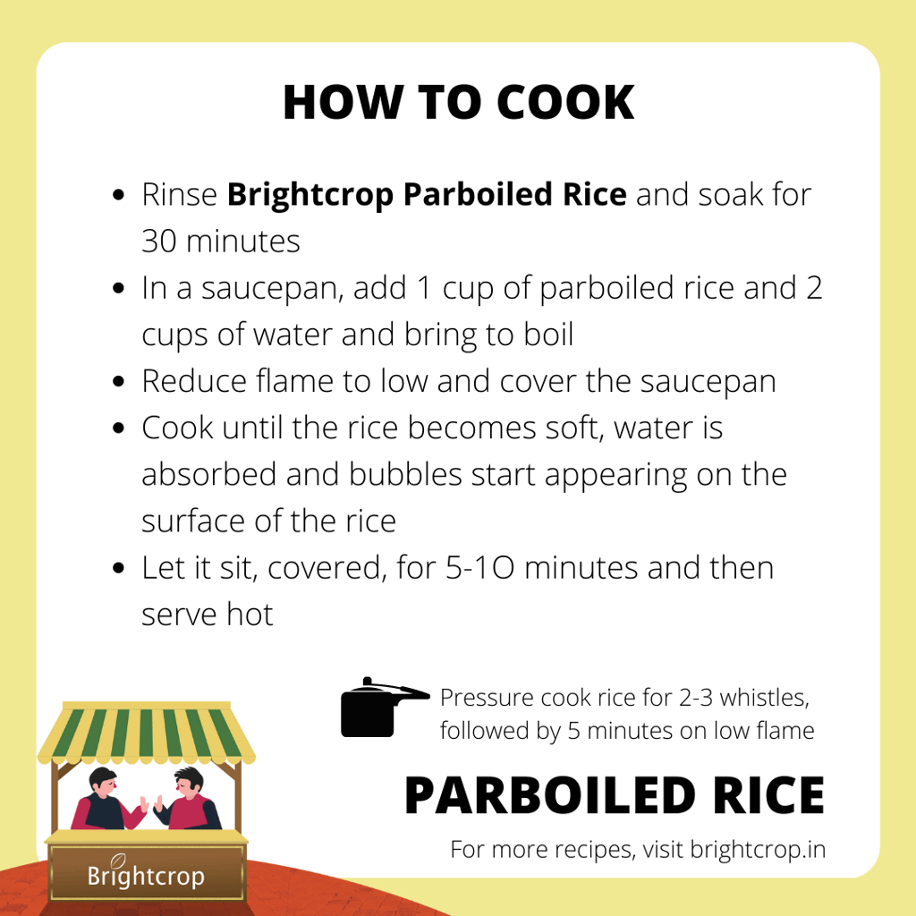 Parboiled, Usna, Ponni Rice