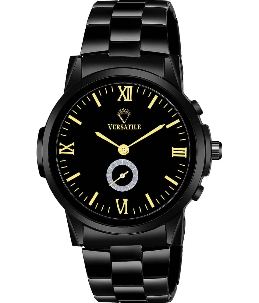 Versatile - Black Metal Chronograph Men's Watch
