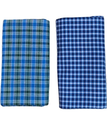 VUNNAVA Cotton Blend Men's Lungi Multicolor ( Pack of 2 )