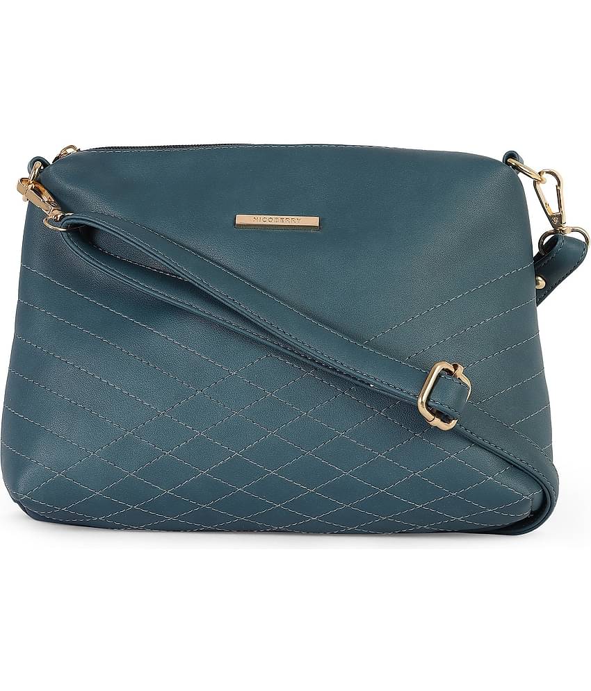 Nicoberry - Green PU Sling Bag