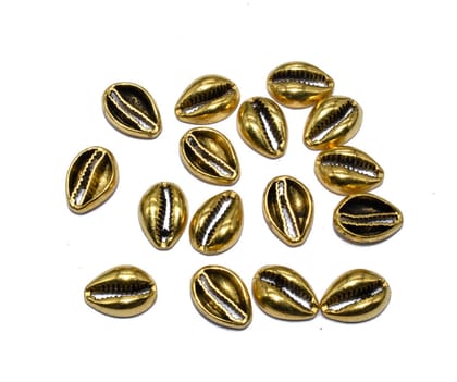 German Silver Metal Oxidize Golden Beads for Jewelry Making. , NGB-006-Per Packet of Approx 30 Pcs (50 Gram) / 17X12 MM