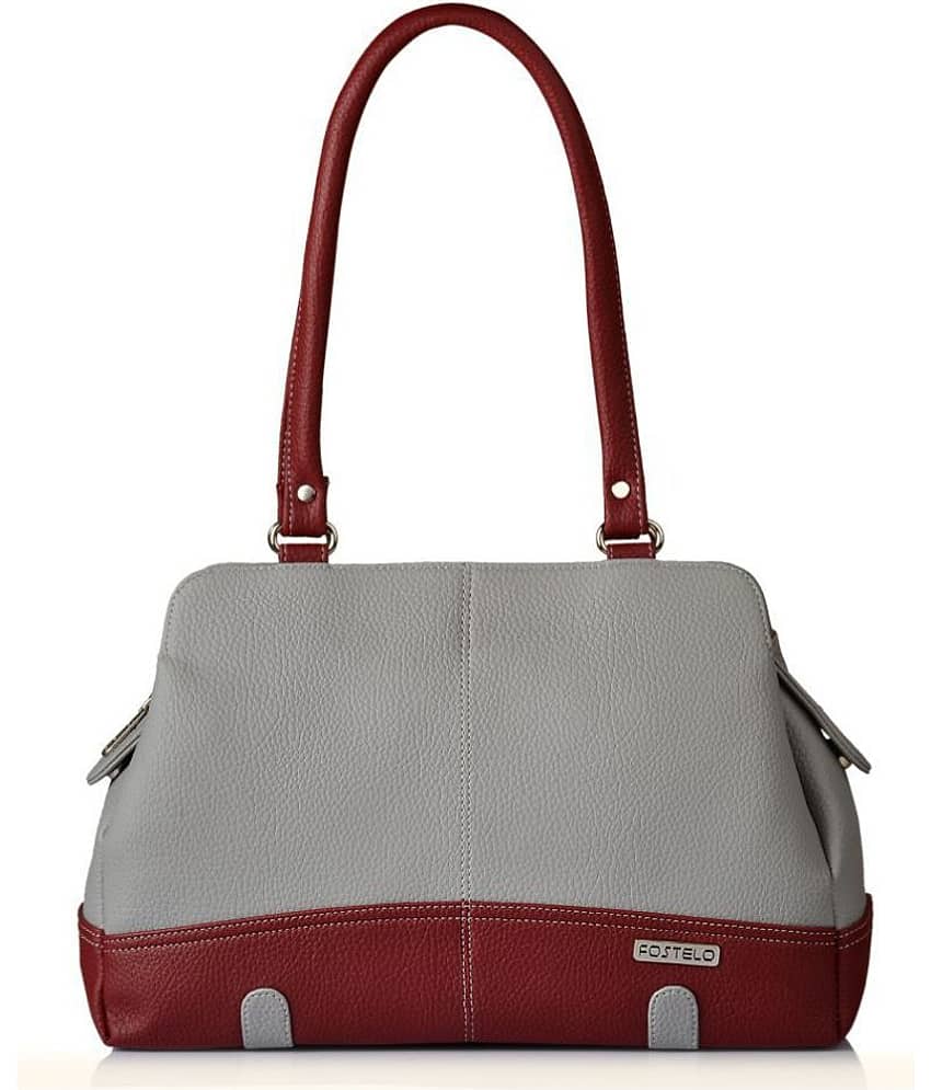 Fostelo Shoulder Bag P.U. Set of 1 ( Gray )