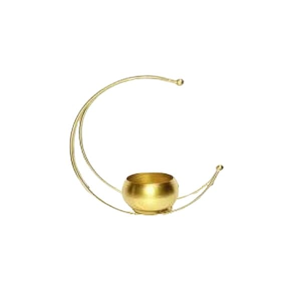 Moon Shape Iron Flower Vase