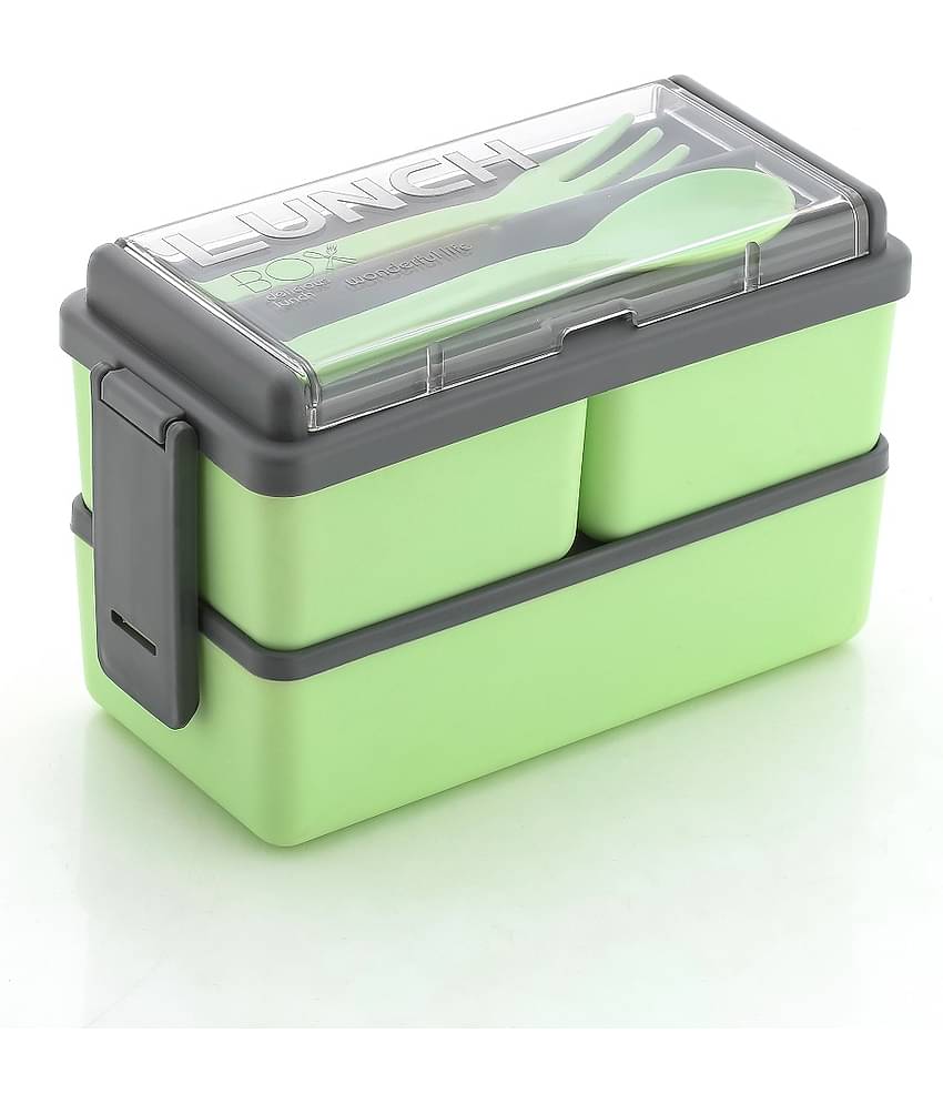 iview kitchenware Kids/College/Office Tiffin Plastic Lunch Box 3 - Container ( Pack of 1 )