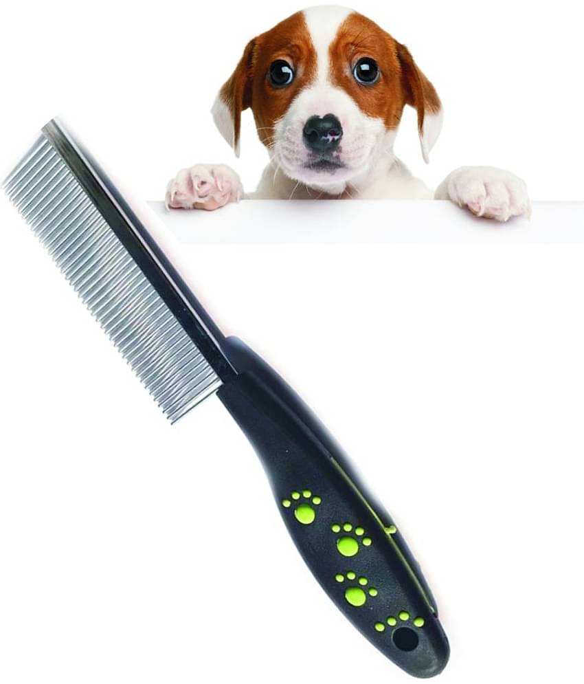 Single Sided Plastic Handle Dog & Cat  Grooming Brush Pack of 1 (100gm)