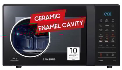 Samsung 21 L, Convection Microwave Oven (CE73JD-B1/XTL, Black, Various Cooking Modes, Pre heat, Eco Mode, Power Defrost, Auto Cook, Wire Rack, Ceramic Enamel Cavity with 10 year warranty) Samsung 21 L, Convection Microwave Oven (CE73JD-B1/XTL, Black, Var