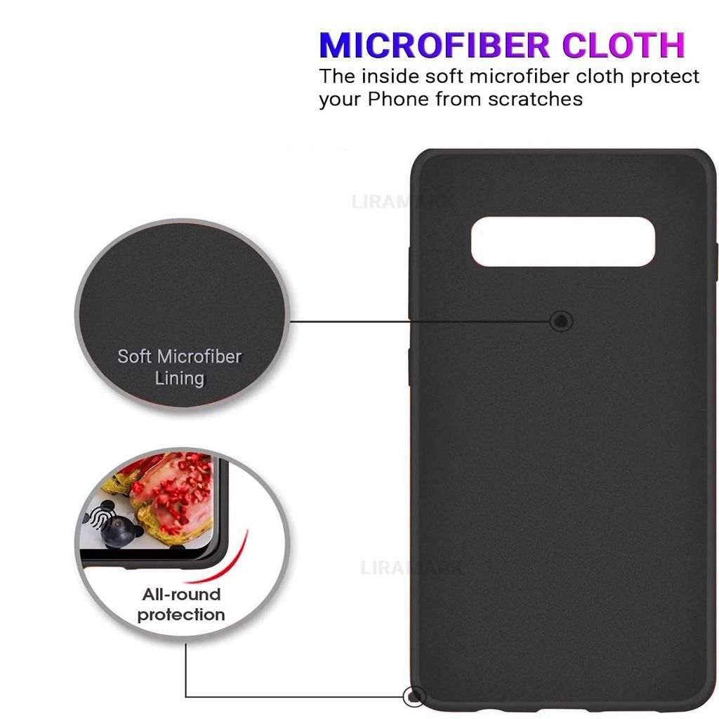 LIRAMARK Liquid Silicone Soft Back Cover Case for Samsung Galaxy S10e