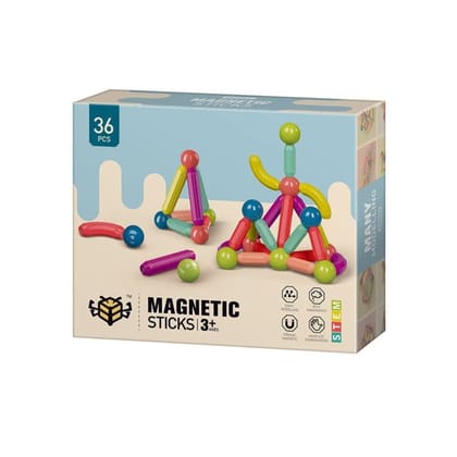 Spot Hunt Magnetic Sticks & Balls Construction Kit (36 Pcs)