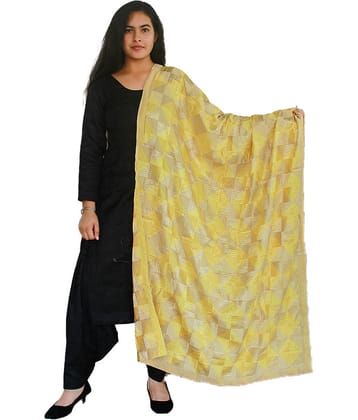 Sahej Suits & Phulkari Yellow Chiffon Dupatta